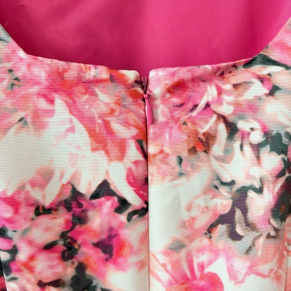 Eliza J Pink Floral Fit and Flare Dress - Picture 5 of 11